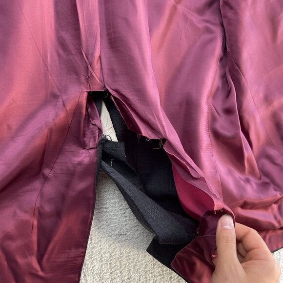 Samuelsohn SB GreenWich Super 120's Mens Grey Check 2 Piece Suit Size 44-48 Tall - Picture 8 of 16